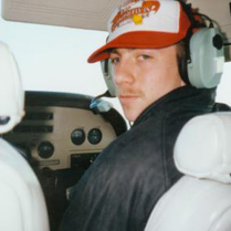 image of me flying Super Duck