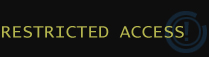 restricted access